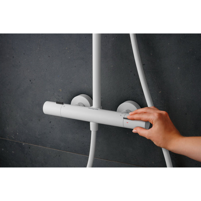 Hansgrohe Pulsify S Puro Showerpipe 260 1Jet with Ecostat Fine - Unbeatable Bathrooms