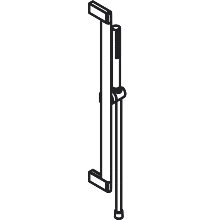 Hansgrohe Pulsify S Shower Set 100 1Jet Ecosmart+ with Shower Bar 65 cm - Unbeatable Bathrooms