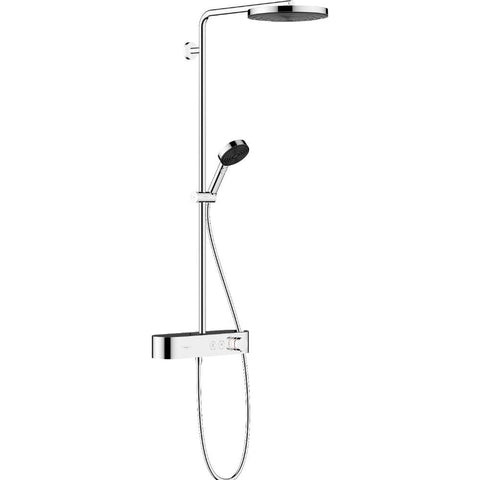 Hansgrohe Pulsify S Showerpipe 260 1Jet Ecosmart with Showertablet Select 400 - Unbeatable Bathrooms