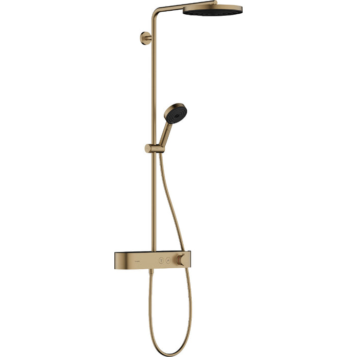 Hansgrohe Pulsify S Showerpipe 260 1Jet Ecosmart with Showertablet Select 400 - Unbeatable Bathrooms