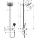 Hansgrohe Pulsify S Showerpipe 260 2Jet Ecosmart with Showertablet Select 400 - Unbeatable Bathrooms