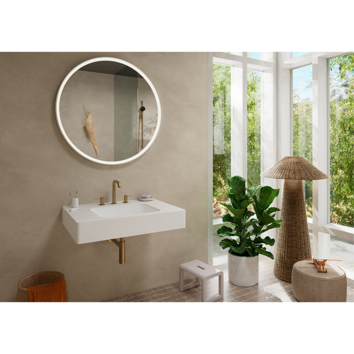 Hansgrohe Tecturis S 3-Hole Rim Mounted Single Lever Bath Mixer with Sbox - Unbeatable Bathrooms