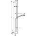 Hansgrohe Pulsify Select S Shower Set 105 3Jet Relaxation Ecosmart with Shower Bar 90 cm - Unbeatable Bathrooms