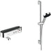Hansgrohe Pulsify Select S Shower System 105 3Jet Relaxation with Bath Thermostat, Shower Bar 65 cm, Slider and Shower Hose - Unbeatable Bathrooms