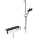 Hansgrohe Pulsify Select S Shower System 105 3Jet Relaxation with Showertablet 400, Shower Bar 65 cm, Slider and Shower Hose - Chrome - Unbeatable Bathrooms
