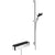 Hansgrohe Pulsify Select S Shower System 105 3Jet Relaxation with Showertablet 400, Shower Bar 90 cm, Slider and Shower Hose - Chrome - Unbeatable Bathrooms