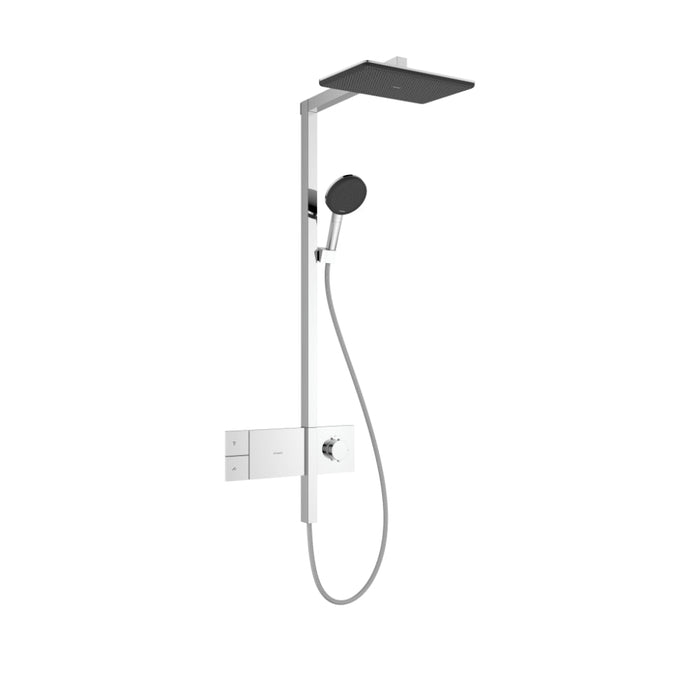 Hansgrohe Raindance Alive Q Showerpipe 210/340 1Jet Ecosmart with Showerselect Comfort - Unbeatable Bathrooms