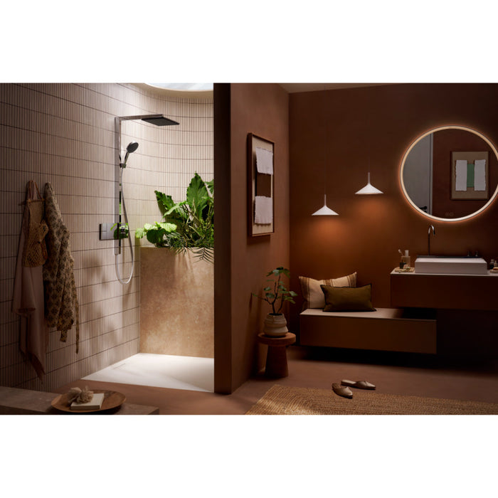 Hansgrohe Raindance Alive Q Showerpipe 210/340 1Jet Ecosmart with Showerselect Comfort - Unbeatable Bathrooms