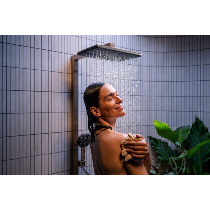 Hansgrohe Raindance Alive Q Showerpipe 210/340 1Jet Ecosmart with Showerselect Comfort - Unbeatable Bathrooms
