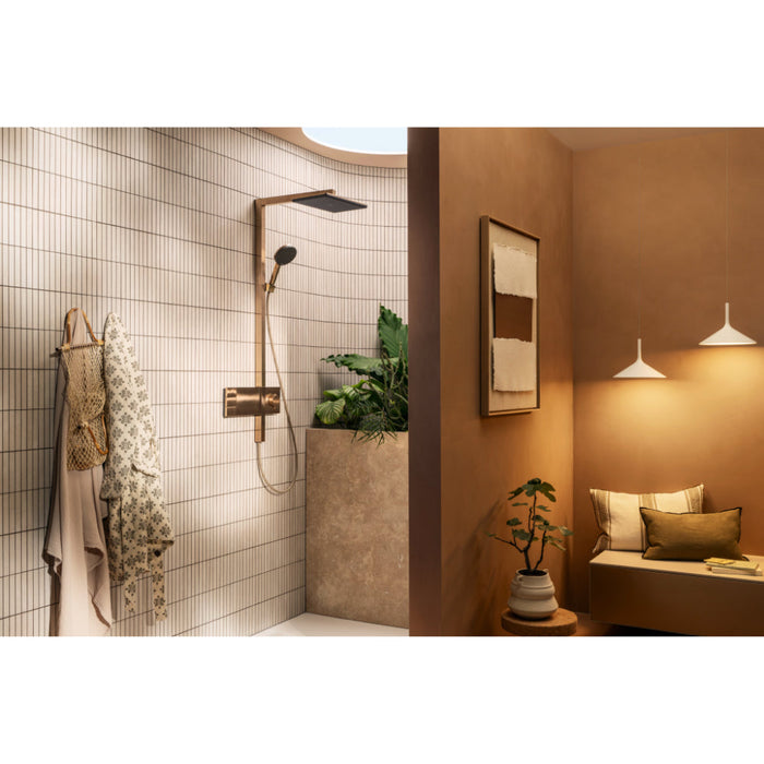 Hansgrohe Raindance Alive Q Showerpipe 210/340 2Jet Ecosmart with Showerselect Comfort - Unbeatable Bathrooms