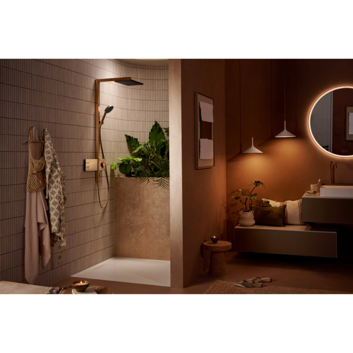 Hansgrohe Raindance Alive Q Showerpipe 210/340 2Jet Ecosmart with Showerselect Comfort - Unbeatable Bathrooms