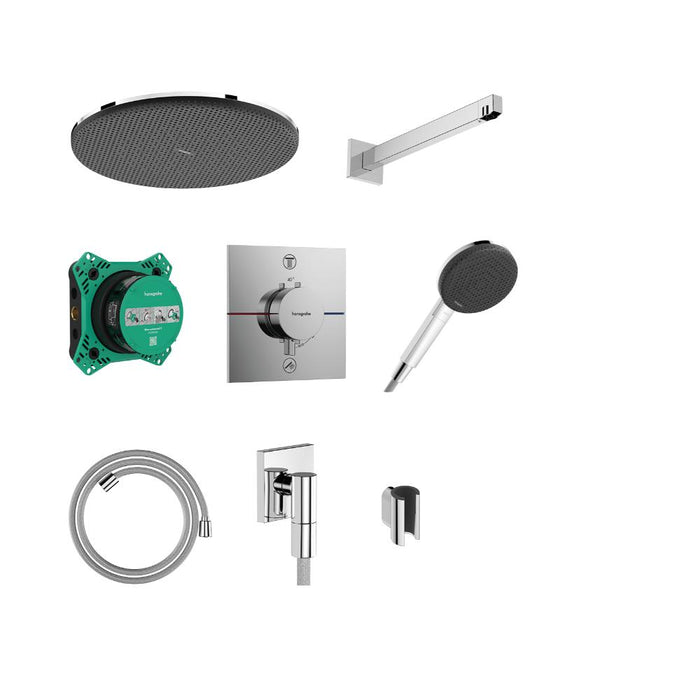 Hansgrohe Raindance Alive S Design Showerset 300 1Jet with Thermostat and Basic Set Ibox Universal 2 - Unbeatable Bathrooms