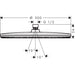 Hansgrohe Raindance Alive S Overhead Shower 300 1Jet Ecosmart+ - Unbeatable Bathrooms