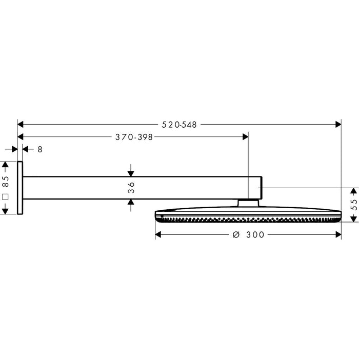 Hansgrohe Raindance Alive S Overhead Shower 300 2Jet with Shower Arm - Unbeatable Bathrooms