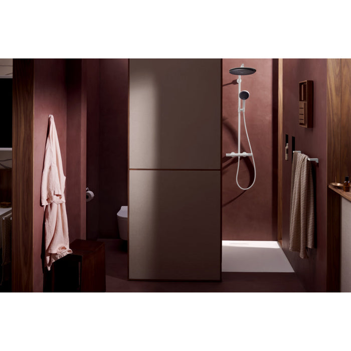 Hansgrohe Raindance Alive S Puro Showerpipe 300 1Jet Ecosmart+ with Ecostat Element - Unbeatable Bathrooms