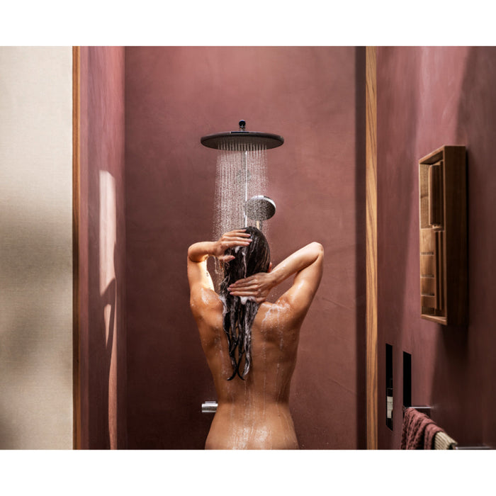 Hansgrohe Raindance Alive S Puro Showerpipe 300 1Jet with Ecostat Element - Unbeatable Bathrooms