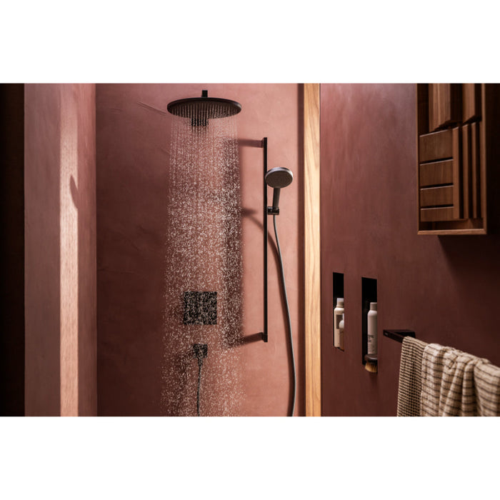 Hansgrohe Raindance Alive Select S Shower Set 125 3Jet Ecosmart with Shower Bar Unica E Puro 90 cm and Easy Slide Hand Shower Holder - Unbeatable Bathrooms
