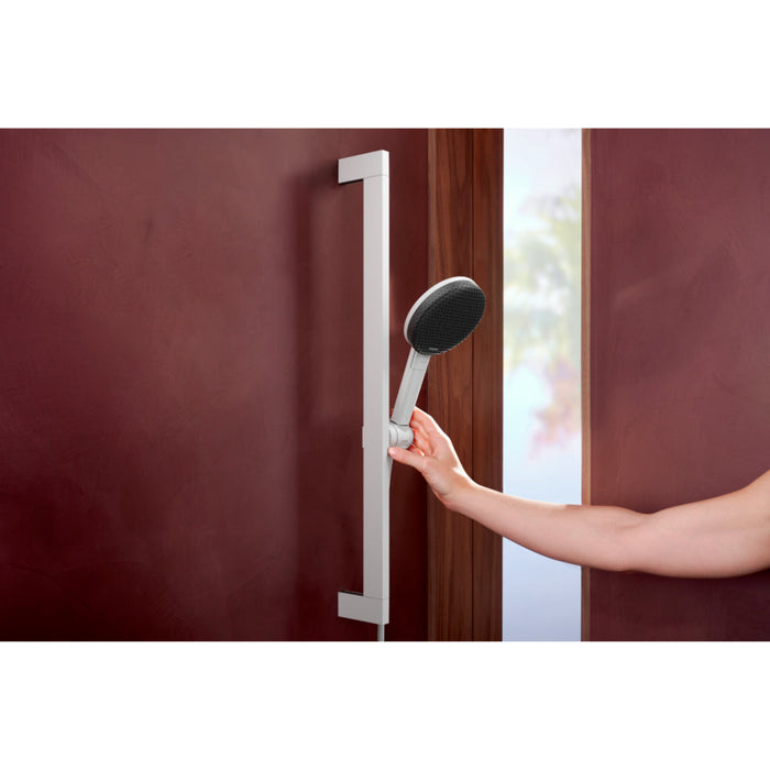 Hansgrohe Raindance Alive Select S Shower Set 125 3Jet Ecosmart with Shower Bar Unica E Puro 65 cm and Easy Slide Hand Shower Holder - Unbeatable Bathrooms
