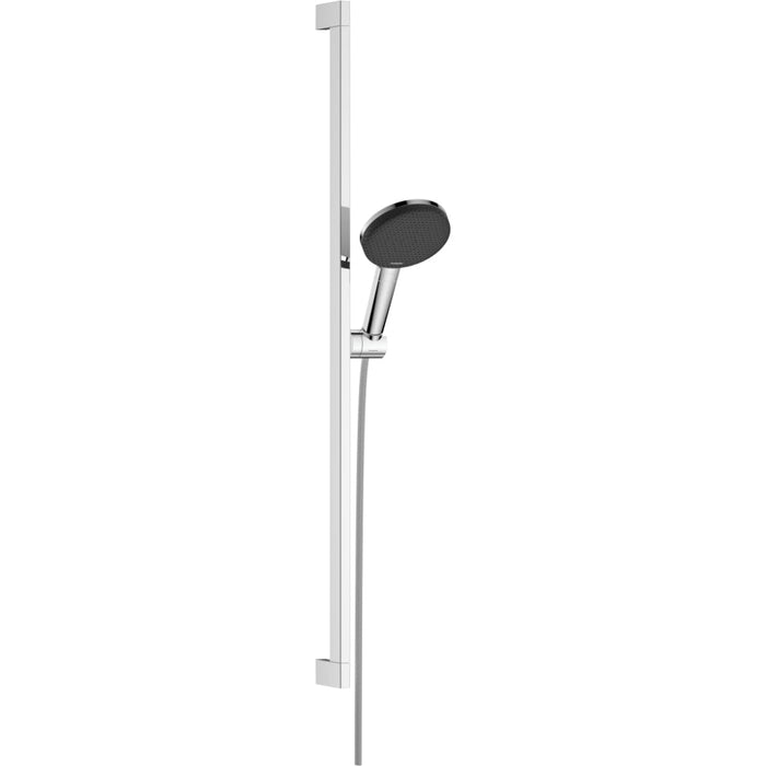 Hansgrohe Raindance Alive Select S Shower Set 125 3Jet Ecosmart with Shower Bar Unica E Puro 90 cm and Easy Slide Hand Shower Holder - Unbeatable Bathrooms
