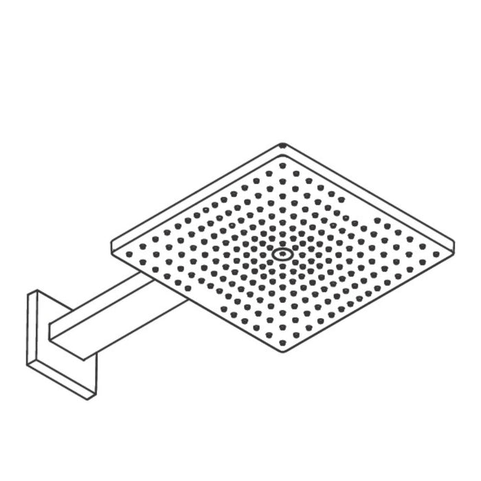 Hansgrohe Raindance E Overhead Shower 300 1Jet Ecosmart with Shower Arm - Unbeatable Bathrooms