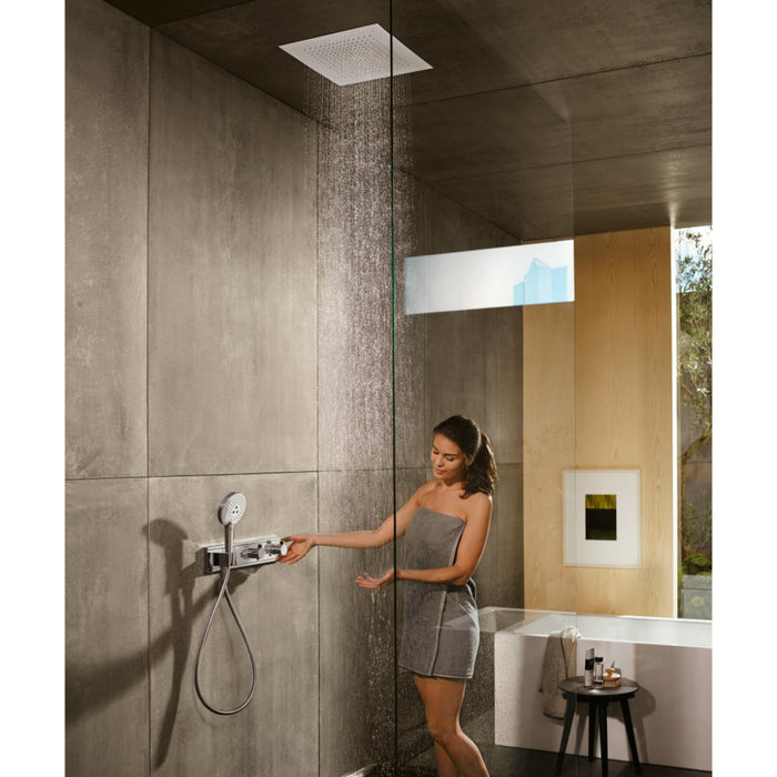 Hansgrohe Raindance E Overhead Shower 400/400 1Jet Ceiling Integrated - Unbeatable Bathrooms
