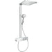 Hansgrohe Raindance E Showerpipe 300 1Jet Ecosmart with Showertablet 350 - Unbeatable Bathrooms