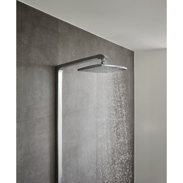 Hansgrohe Raindance E Showerpipe 360 1Jet Ecosmart with Thermostatic Shower Mixer - Unbeatable Bathrooms