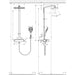 Hansgrohe Raindance E Showerpipe 360 1Jet Ecosmart with Thermostatic Shower Mixer - Unbeatable Bathrooms