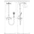 Hansgrohe Raindance E Showerpipe 360 1Jet Ecosmart with Thermostatic Shower Mixer - Unbeatable Bathrooms