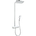 Hansgrohe Raindance E Showerpipe 360 1Jet Ecosmart with Thermostatic Shower Mixer - Unbeatable Bathrooms