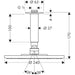 Hansgrohe Raindance S Overhead Shower 240 1Jet Ecosmart with Ceiling Connector - Chrome - Unbeatable Bathrooms