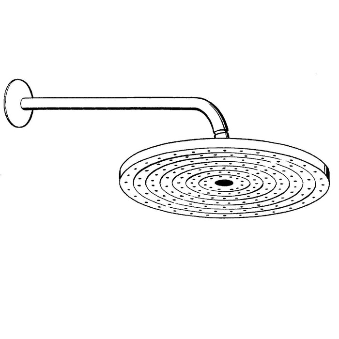 Hansgrohe Raindance S Overhead Shower 240 1Jet Ecosmart with Shower Arm - Chrome - Unbeatable Bathrooms