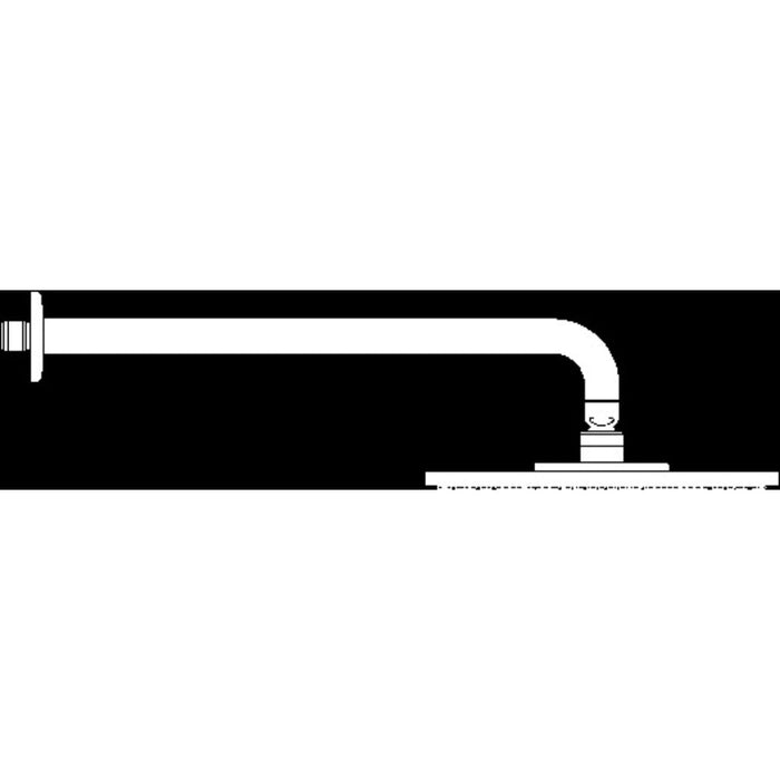 Hansgrohe Raindance S Overhead Shower 240 1Jet with Shower Arm - Chrome - Unbeatable Bathrooms