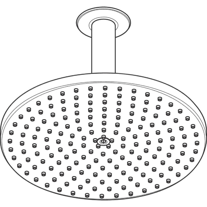 Hansgrohe Raindance S Overhead Shower 240 1Jet Powderrain with Ceiling Connector - Chrome - Unbeatable Bathrooms