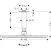 Hansgrohe Raindance S Overhead Shower 300 1Jet with Ceiling Connector - Chrome - Unbeatable Bathrooms