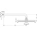 Hansgrohe Raindance S Overhead Shower 300 1Jet with Shower Arm 39 cm - Chrome - Unbeatable Bathrooms