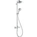 Hansgrohe Raindance S Showerpipe 240 1Jet Ecosmart with Thermostatic Shower Mixer - Chrome - Unbeatable Bathrooms
