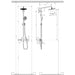 Hansgrohe Raindance S Showerpipe 240 1Jet Ecosmart with Thermostatic Shower Mixer - Chrome - Unbeatable Bathrooms