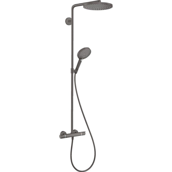 Hansgrohe Raindance S Showerpipe 240 1Jet Powderrain Ecosmart+ with Thermostat - Unbeatable Bathrooms
