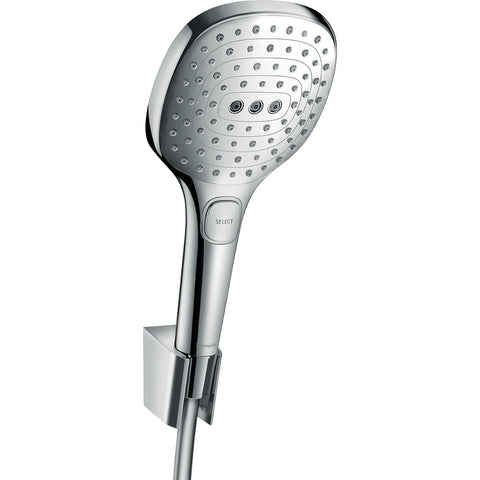 Hansgrohe Raindance Select E Shower Holder Set 120 3Jet with Shower Hose 125 cm - Chrome - Unbeatable Bathrooms