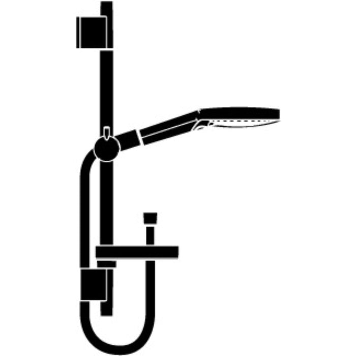 Hansgrohe Raindance Select S Shower Set 120 3Jet Ecosmart with Shower Rail 90 cm and Soap Dish - Chrome - Unbeatable Bathrooms