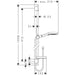 Hansgrohe Raindance Select S Shower Set 120 3Jet Ecosmart with Shower Rail 90 cm and Soap Dish - Chrome - Unbeatable Bathrooms