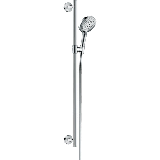 Hansgrohe Raindance Select S Shower Set 120 3Jet Ecosmart with Shower Rail 90 cm - Chrome - Unbeatable Bathrooms