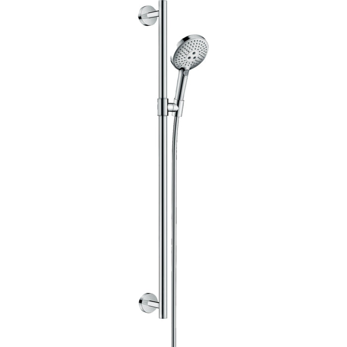 Hansgrohe Raindance Select S Shower Set 120 3Jet Ecosmart with Shower Rail 90 cm - Chrome - Unbeatable Bathrooms
