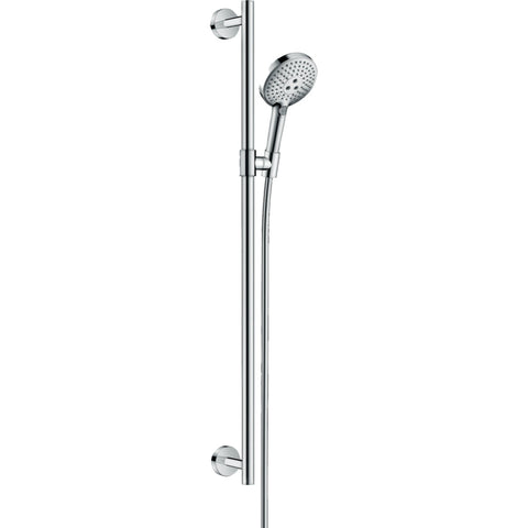 Hansgrohe Raindance Select S Shower Set 120 3Jet Ecosmart with Shower Rail 90 cm - Chrome - Unbeatable Bathrooms