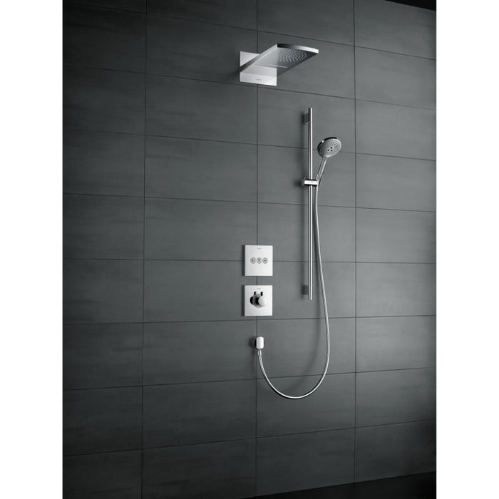 Hansgrohe Raindance Select S Shower Set 120 3Jet Ecosmart with Shower Rail 90 cm - Chrome - Unbeatable Bathrooms
