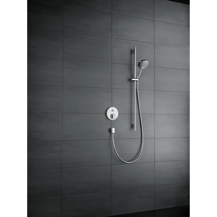 Hansgrohe Raindance Select S Shower Set 120 3Jet Ecosmart with Shower Rail 90 cm - Chrome - Unbeatable Bathrooms