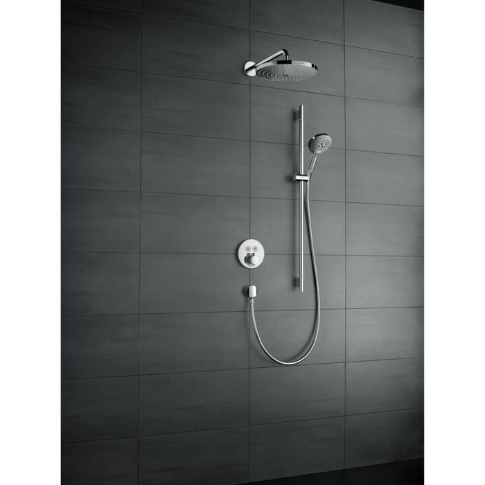 Hansgrohe Raindance Select S Shower Set 120 3Jet Ecosmart with Shower Rail 90 cm - Chrome - Unbeatable Bathrooms