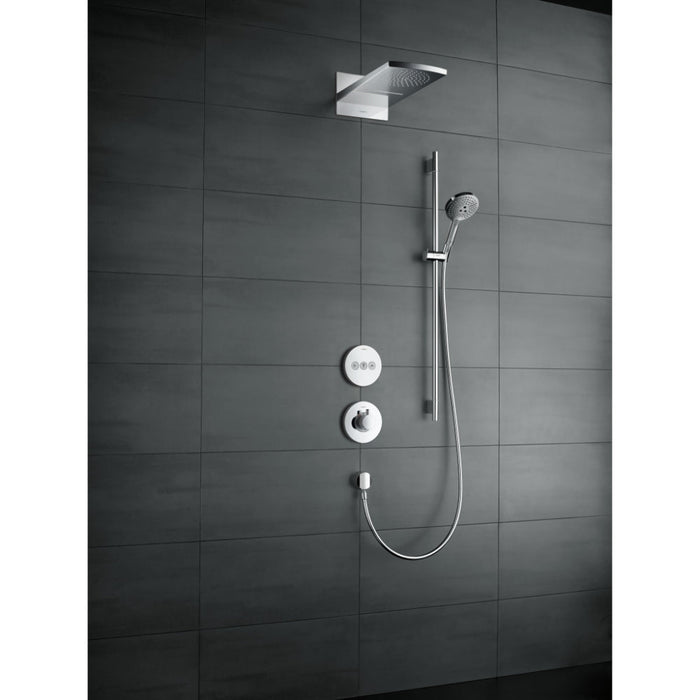 Hansgrohe Raindance Select S Shower Set 120 3Jet Ecosmart with Shower Rail 90 cm - Chrome - Unbeatable Bathrooms