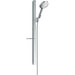 Hansgrohe Raindance Select S Shower Set 120 3Jet with Unica'E Shower Rail 90 cm and Shelf - Unbeatable Bathrooms